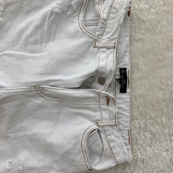 White/Cream destroyed jeans - Picture 3 of 3